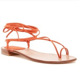 STUART WEITZMAN NIETA LACE UP SANDALS